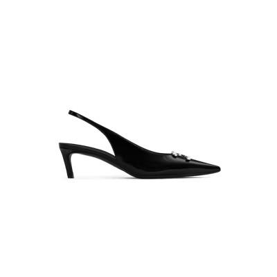 CELINE ALMA TRIOMPHE SLINGBACK IN GLOSSY CALFSKIN 356834371D.38NO CELINE ALMA TRIOMPHE SLINGBACK IN GLOSSY CALFSKIN 356834371D.38NO